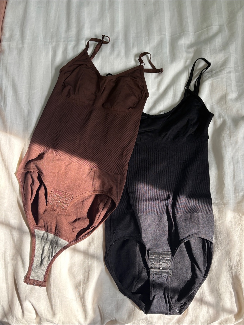 Women’s Brown and Black Shaping Bodysuit - Lightweight Support